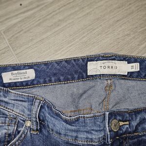 Torrid Dark Blue Boyfriend Jeans